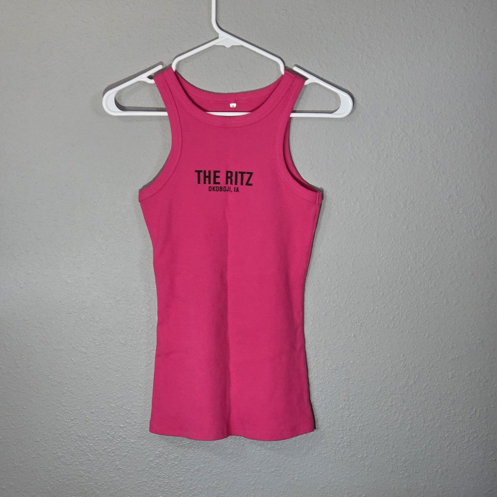 Vibrant Pink The Ritz Tank Top From OKOBOJI IOWA